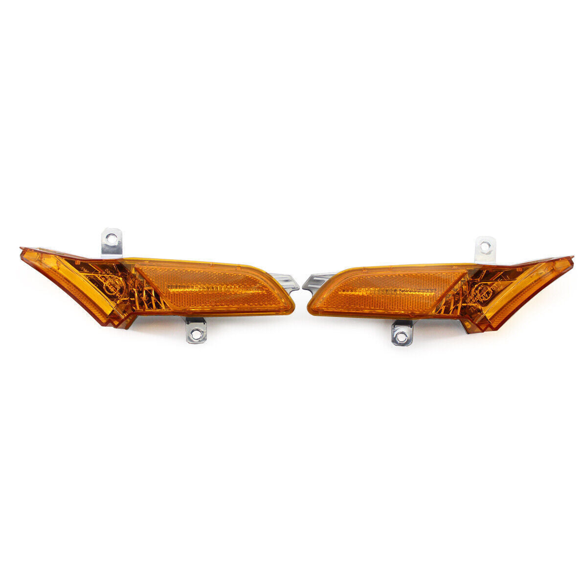 Right+Left Front Side Marker Turn Signal Light Amber for Porsche for Cayenne 08-10