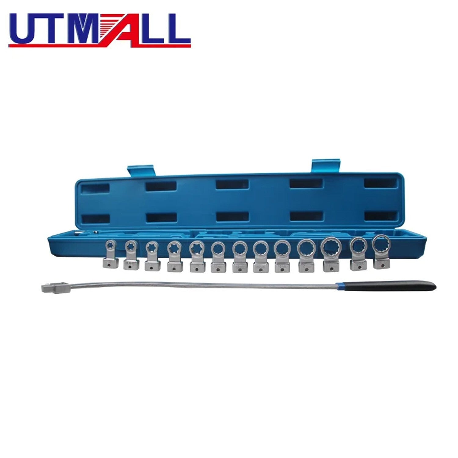 15-piece belt tensioner wrench set, 12mm-19mm, E10-E18 basic tool set.