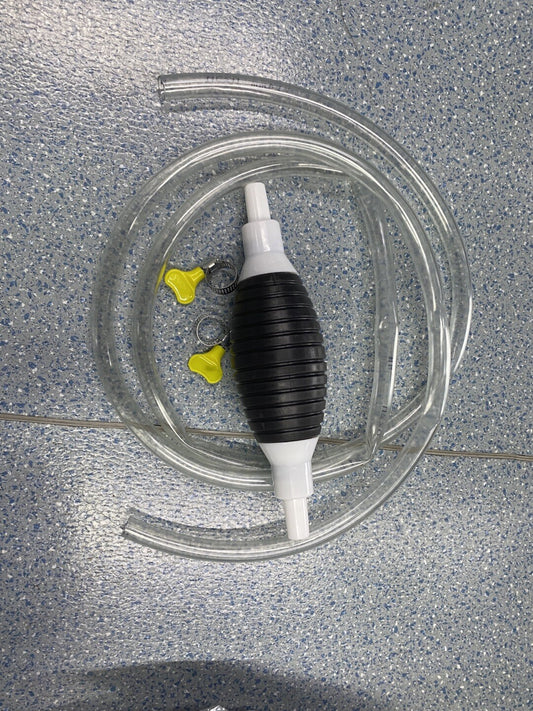Portable Manual Car Siphon Pump Fuel Gas Transfer Oil Liquid -Hand Air Pumps Ki!