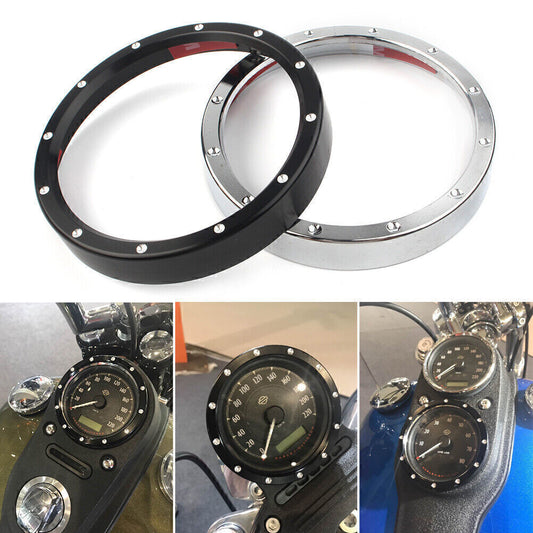 Speedometer Gauge Bezel Trim Ring Fit for Harley Sportster XL883 Street Bob Silver