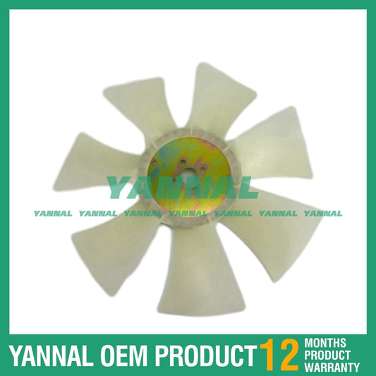 Fan blades with 7 blades and 4 holes are suitable for Yanmar 4TNV94L excavator diesel engines.