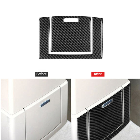 2X Carbon Fiber Rear Control Panel Lower Panel Trim for BMW X3 2004-2010