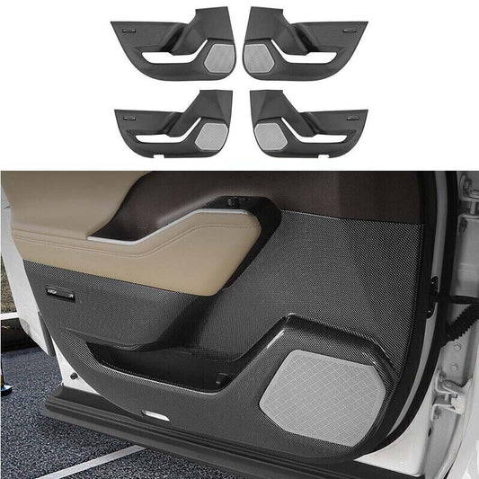 Carbon Fiber Inner Door Anti-Kick Panel Cover 2020-2023 for Toyota Highlander