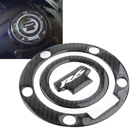 For YZF-R6 R6 R6S YZF600 Carbon Fiber Gas Tank Fuel Cap Cover Protector Pad