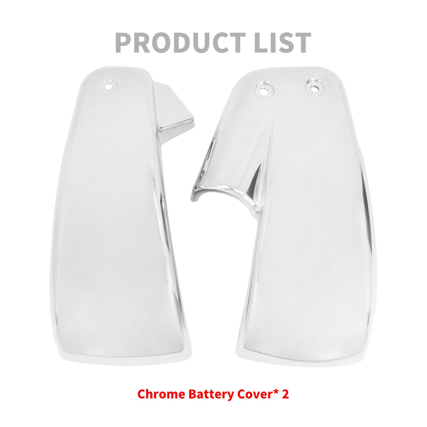 Chrome Battery Side Fairing Covers Fits For Fatboy Breakout FLFB FXDR 2018-2023