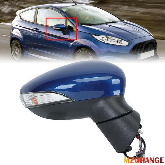 F¨¹r for Ford Fiesta MK7 2013-2017 Rechts Au?enspiegel Manuell Beheizbar Marineblau