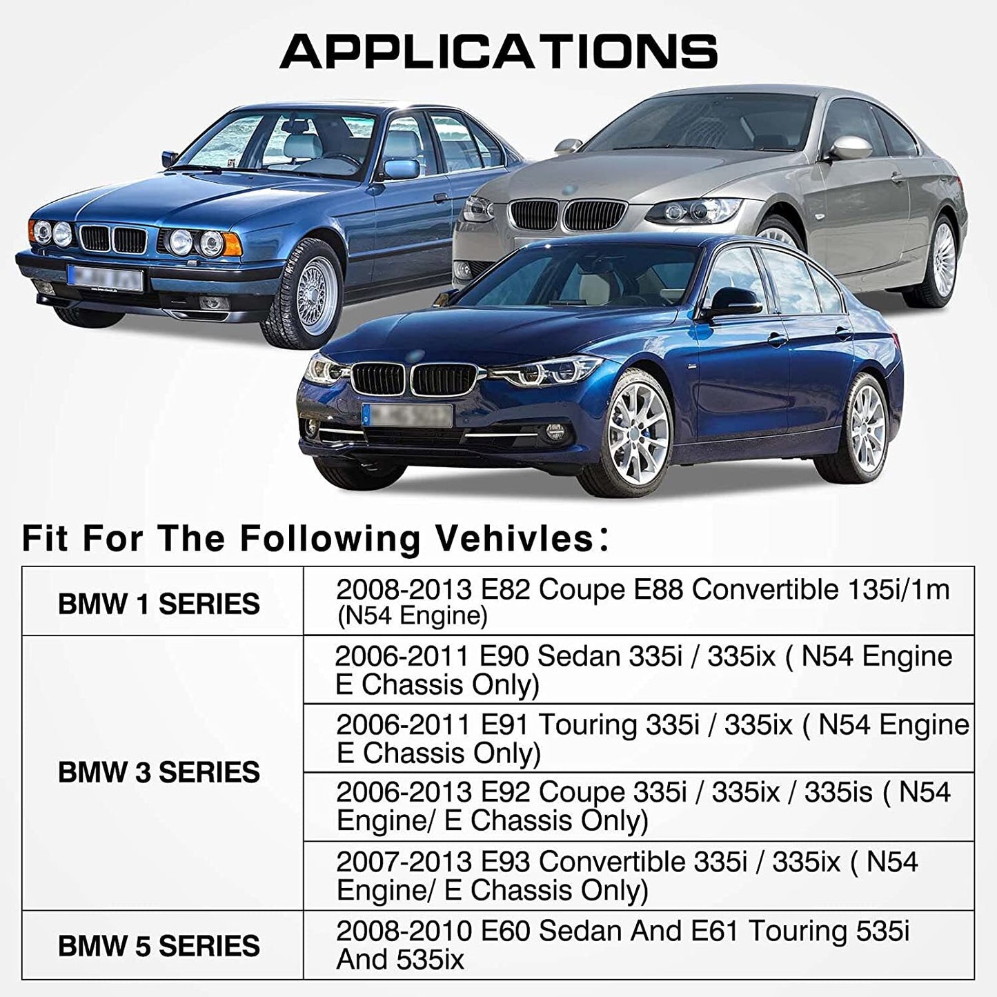 for BMW N54 335i 135i E90 E92 E82 2006-2010 Black Reservior Oil Catch Can Tank