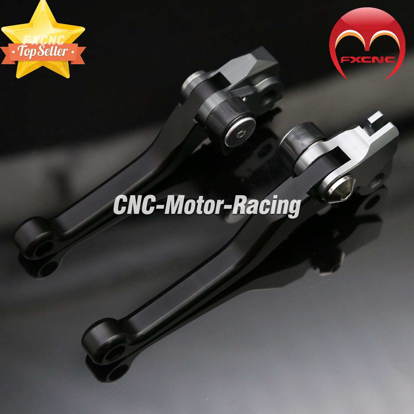 CNC pivot cross-country bike brake and clutch lever for TC125/TC250 2019-2020 2021 kit in black.
