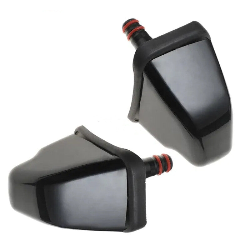 2-Pack Black Headlight Washer Sprayer for Honda CRV CR-V MK2 2001-2005