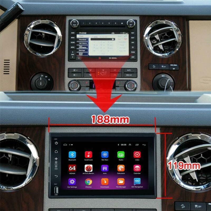 Stereo Radio GPS for Ford F150 F250 F350 F450 F550 Escape Focus 7 Android 10.1
