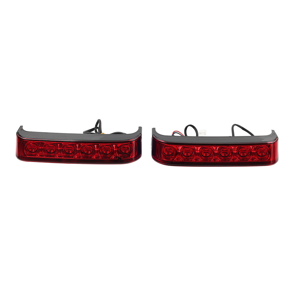 Black Saddlebag Run Brake Tail Light FIT for Harley Touring Street Glide FLHX