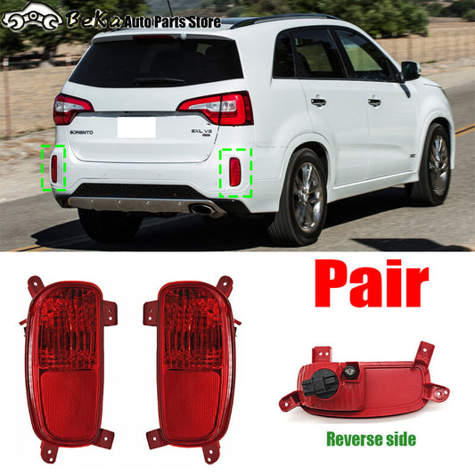 2-Pack for Kia Sorento 2013/2014 LHRH Rear Bumper Fog Lights and Rear Brake Lights
