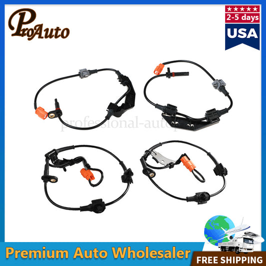 4PCS Front Rear Left Right ABS Wheel Speed Sensor for Honda CR-V 2002-2006