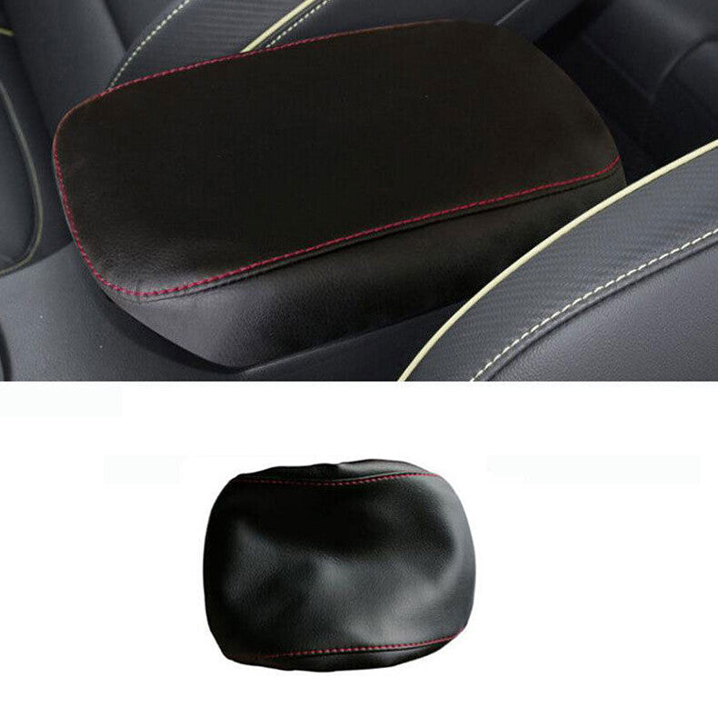 for Hyundai Kona 2018-2023 Black PU Central Console Armrest Box Trim Holster