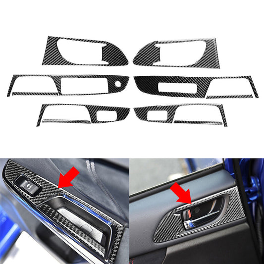 Black Window Lift Switch Button Panel Cover Trim for Subaru WRX STI 2015-2021