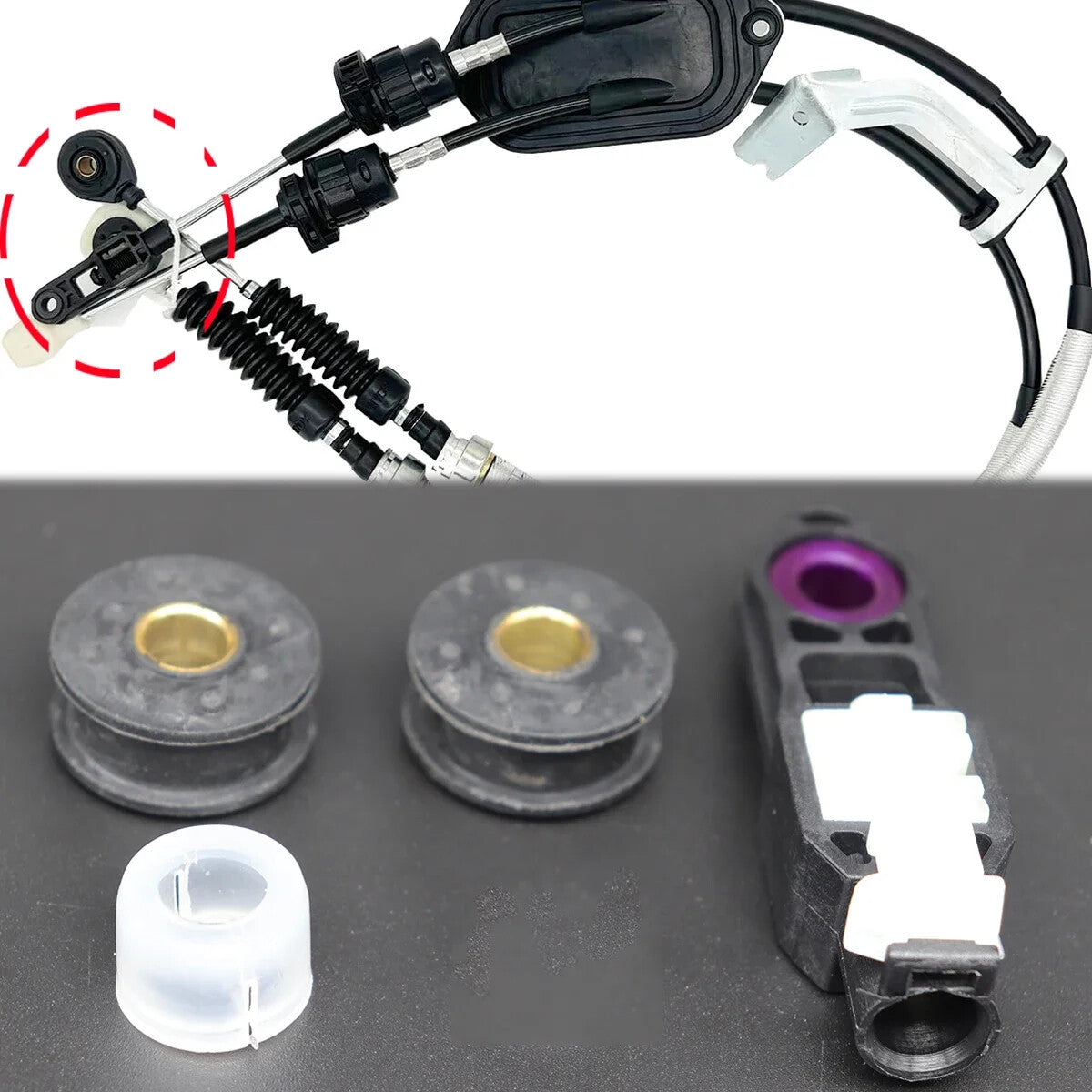 for Toyota for Corolla Gear Shift Selector Lever Linkage Cable Rod Connector Bushing