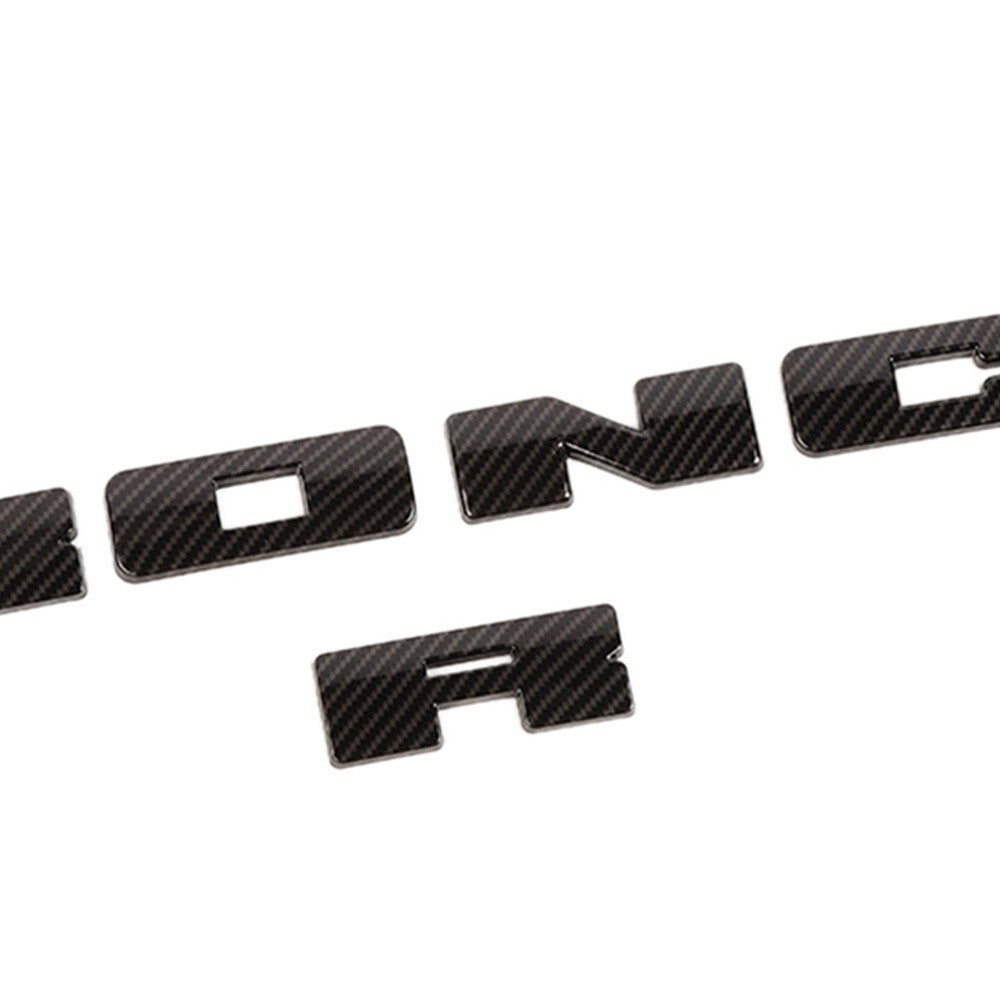 7¡Á ABS Grille Emblem Letter Overlay Decal Cover Trim for Ford Bronco Sport 2021+