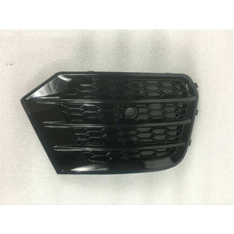 for Audi Q3 2016-18 Front Fog Light Grill Front Honeycomb Grille Glossy Black 2x