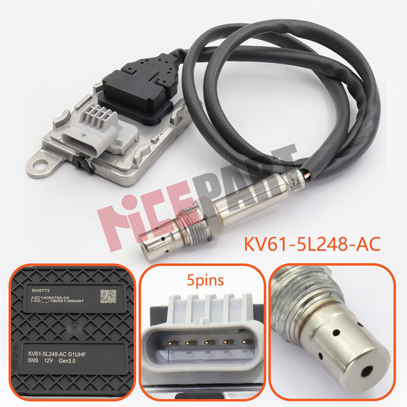 Nox sensor KV61-5L248-AC compatible with for Ford Tourneo Transit Connect 1.5TDCI