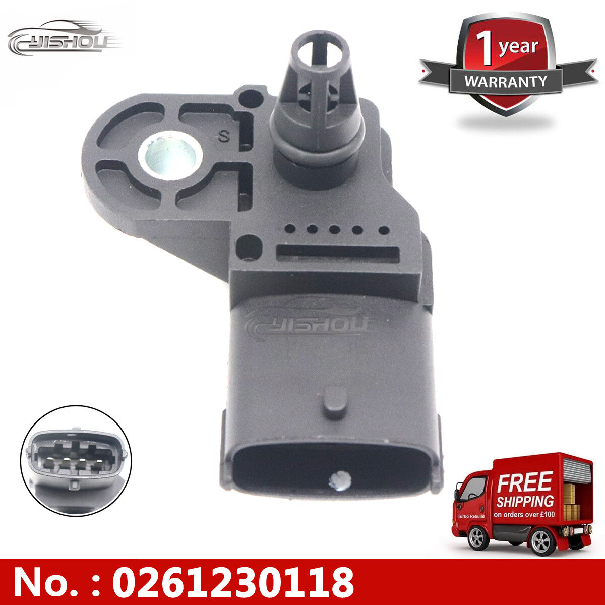 0261230118 Manifold pressure graph sensor suitable for Mitsubishi for SMART 0061534728 MN195775