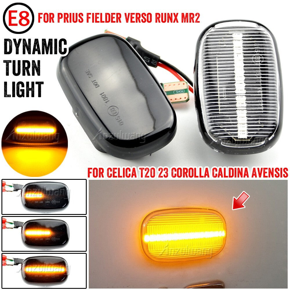 Dynamic Side Marker Turn Light for Toyota Celica T20 for Corolla for Lexus Starlet Vios