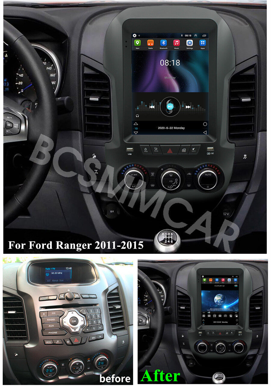 Fit for Ford Ranger 2011-2015 9.7in Android 13 Car Radio Bluetooth Multimedia BT
