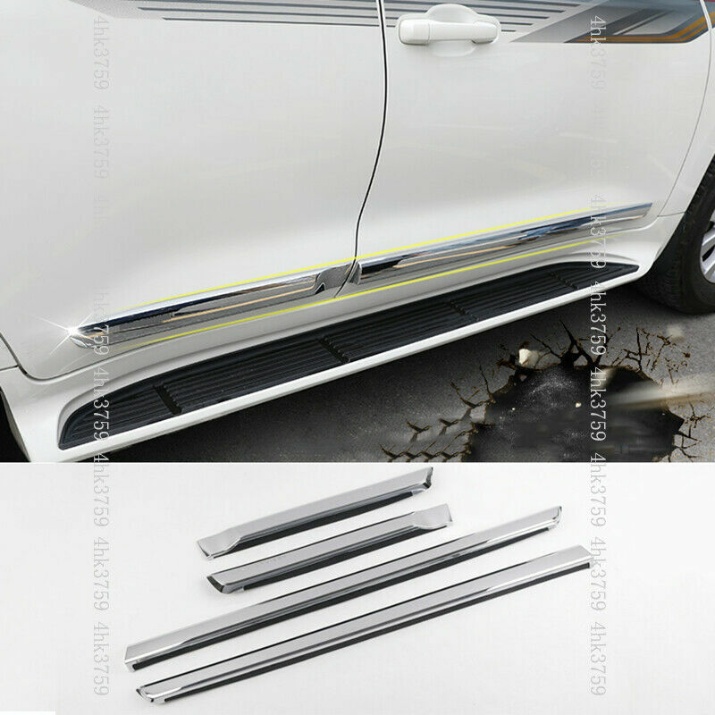 for Toyota for Land Cruiser LC200 2008-2021 Car Chrome Side Body Trim Molding Cover