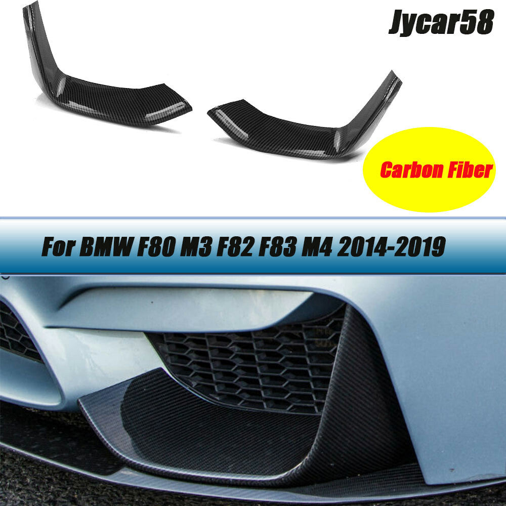 Front Bumper Splitter Lip Body Kit Aprons Guard for BMW F80 M3 F82 F83 M4 14UP
