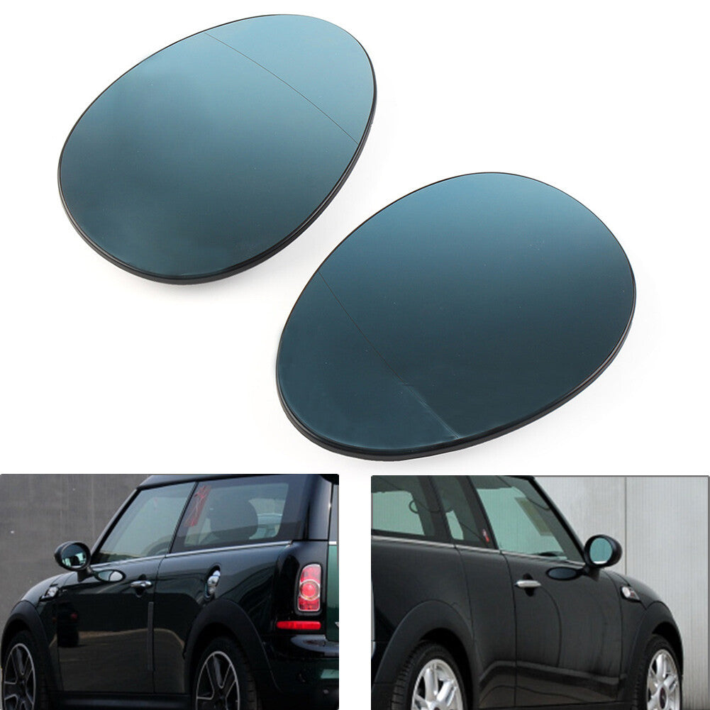 2¢ª T¨¹r Seitenr¨¹cksicht beheizte Spiegel Gl?ser f¨¹r for Mini R55 R56 R57 R58 R59 R60