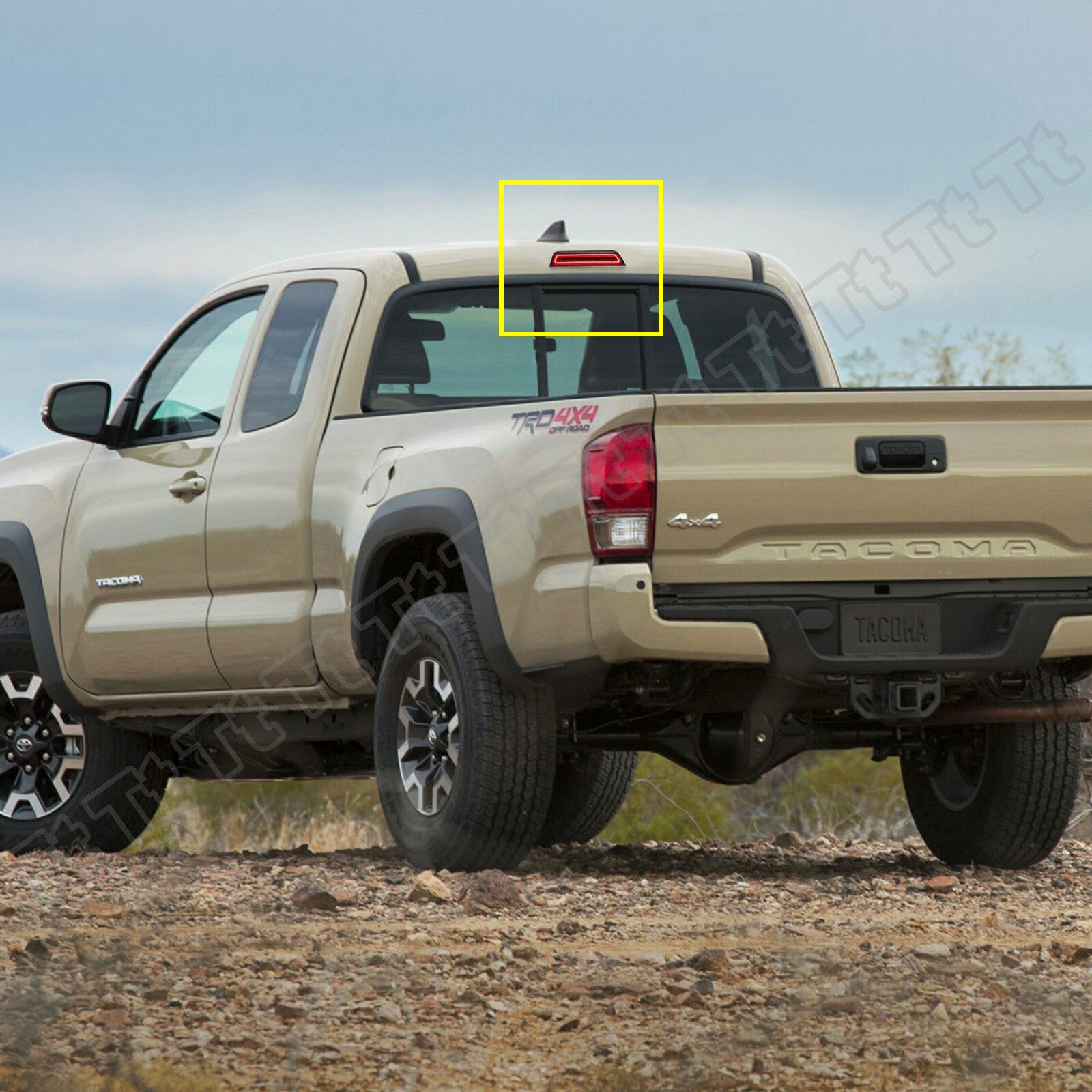 Suitable for 2016-2022 for Toyota Tacoma LED flashing lights, third tail brake cargo light (smoke-proof).