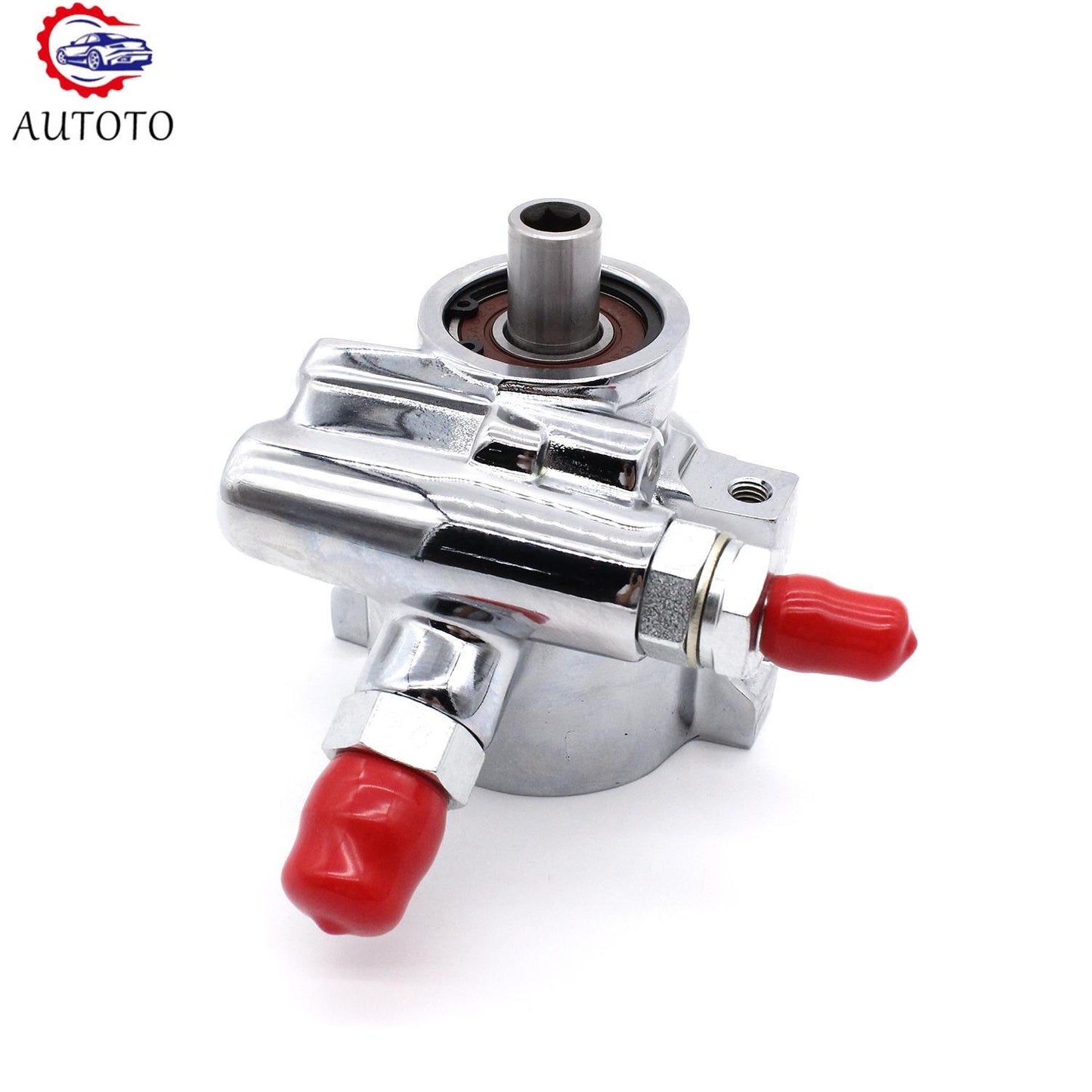 Remote Power Steering Pump Chrome 902102CHR Fits for 1980-01 Saginaw GM Type 2