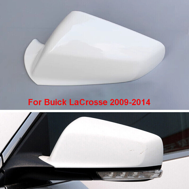 White Left Side Rearview Mirror Shell Cover Cap Fit for Buick LaCrosse 2009-2014