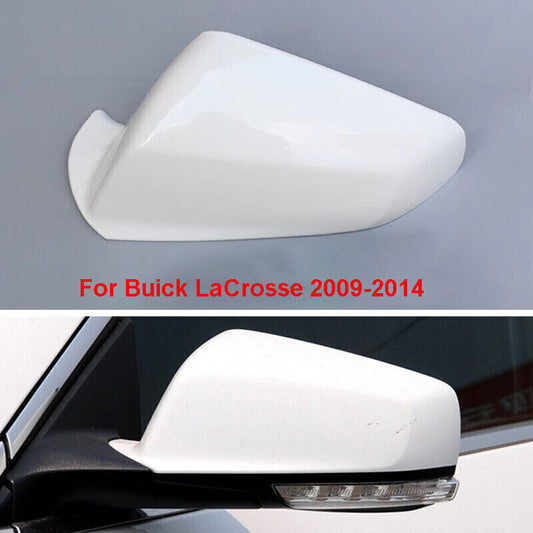 White Left Side Rearview Mirror Shell Cover Cap Fit for Buick LaCrosse 2009-2014
