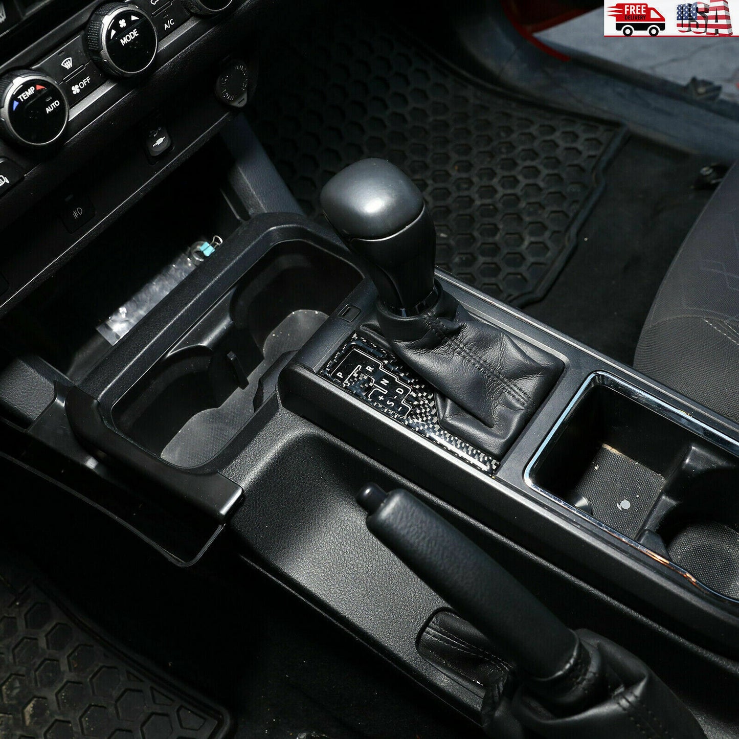 Carbon fiber exterior door cup trim shell for Toyota FJ Cruiser 2007-21