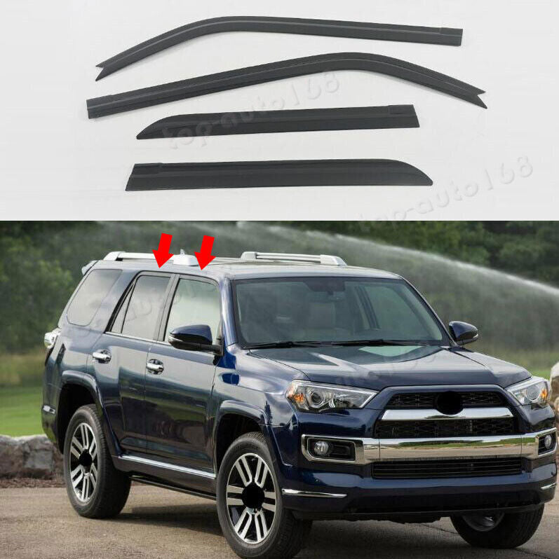 for Toyota 4Runner 2010-23 Black Window Wind Visors Rain Guard Vent Deflector 4x