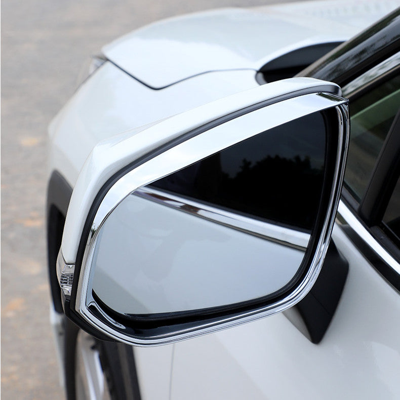 Fit for Toyota RAV4 19-2021 ABS Chrome Side Mirror Rain Eyebrow Frame Cover Trim