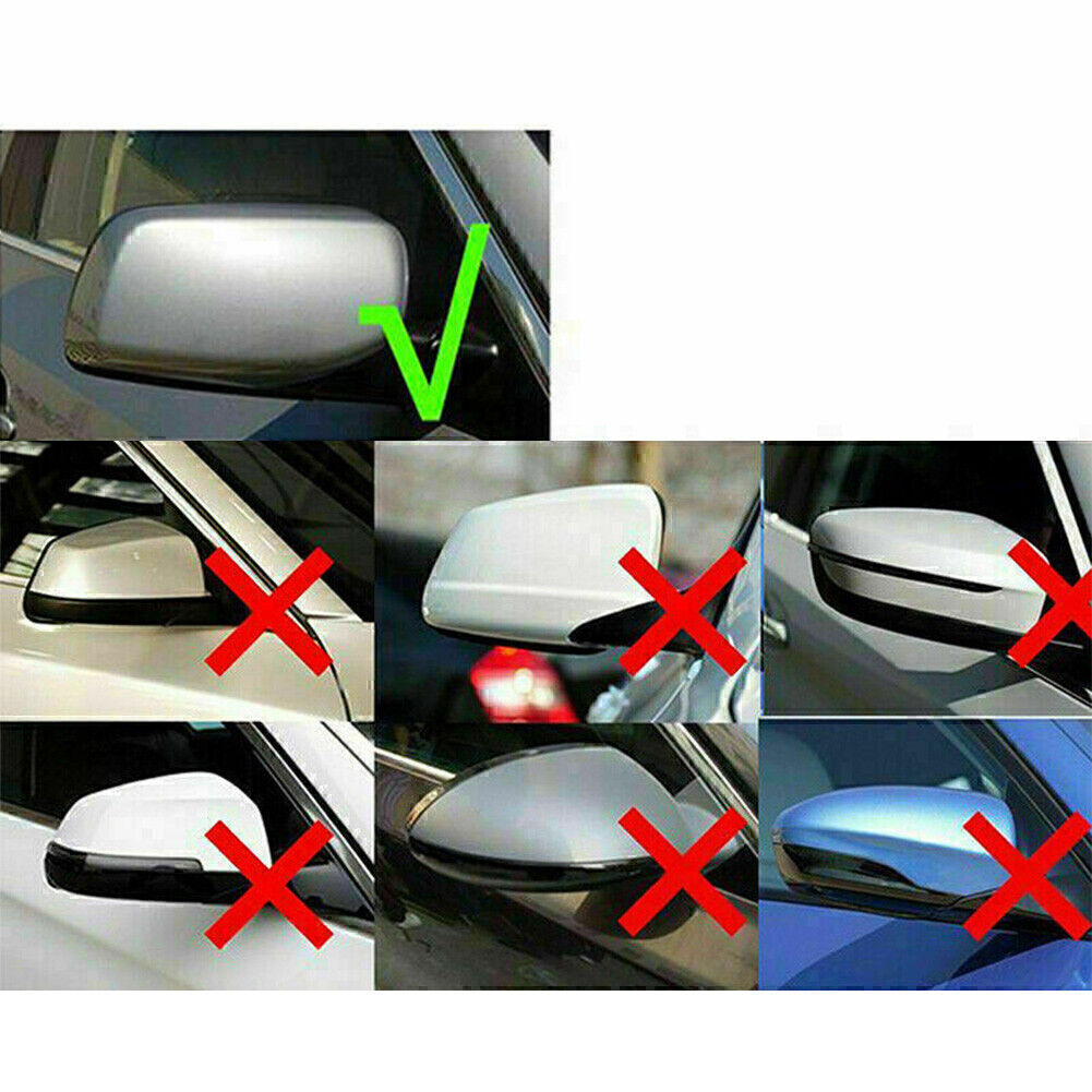 Pair for BMW E60 E61 2004-2007 Rear View Mirror Cover Trim Without Removal Tool