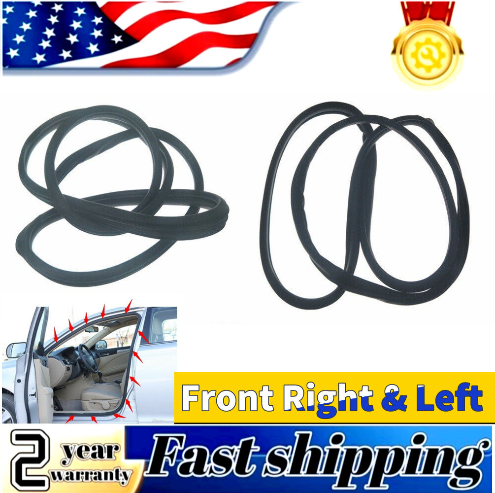 Front RL door rubber Weatherstrip body seals for Honda Accord sedans 2013-2017