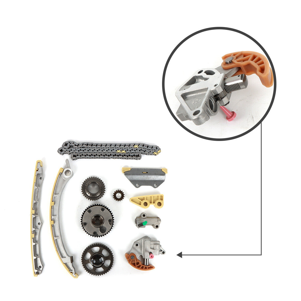 Timing Chain Kit Camshaft Adjuster for ILX Accord for Civic Crosstour CR-V Replace