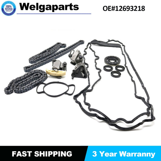 Engine Timing Chain Kit For GM for Buick Enclave for Cadillac CTS 3.6L 12693218 NEW US