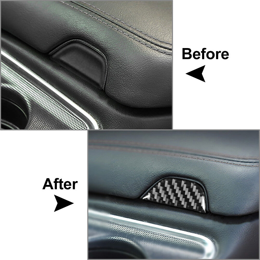Armrest Box Switch Button Cover Trim for Dodge for Challenger 2015-2023 2022 2021