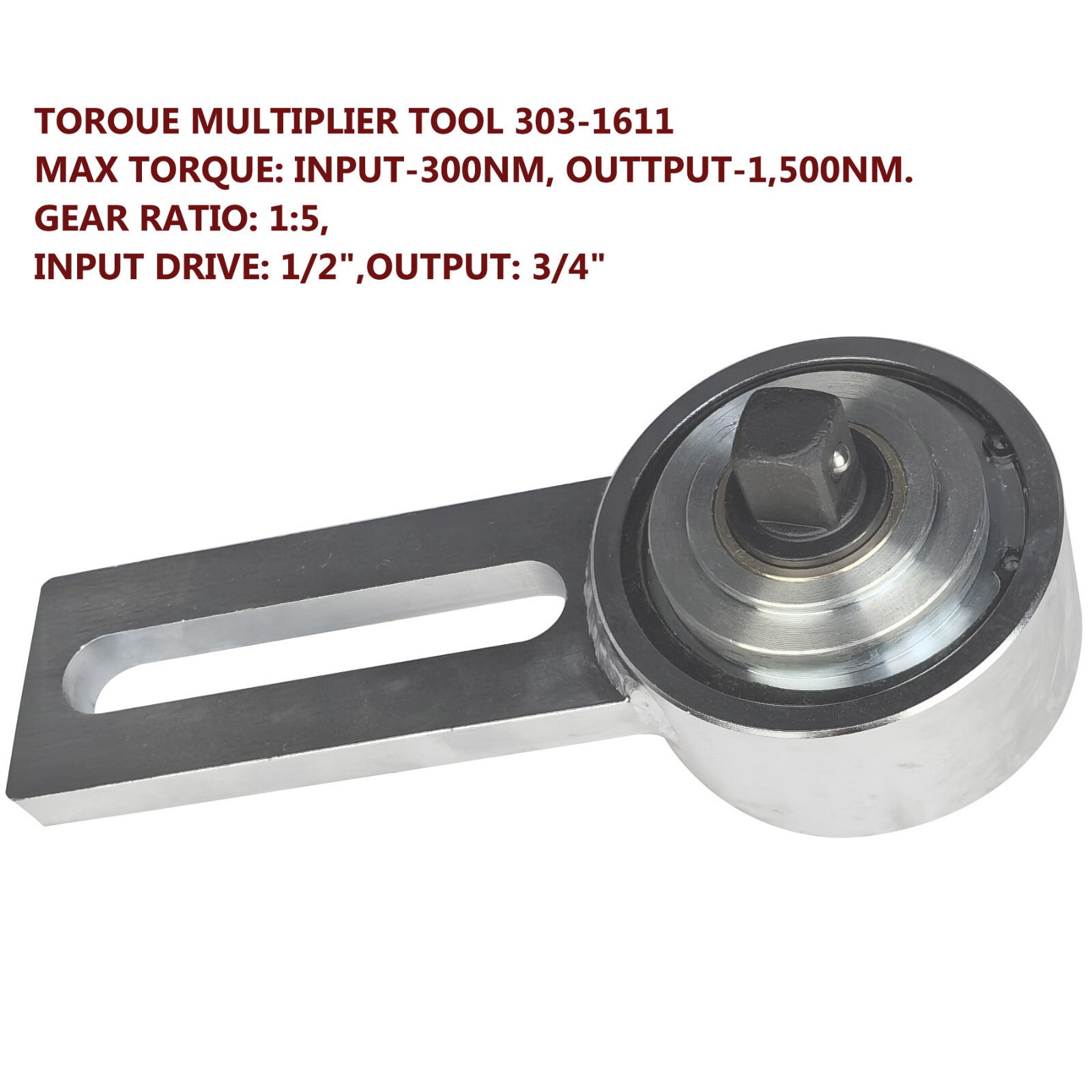 Engine crankshaft belt pulley removal tool for Ford 1.0L torque multiplier