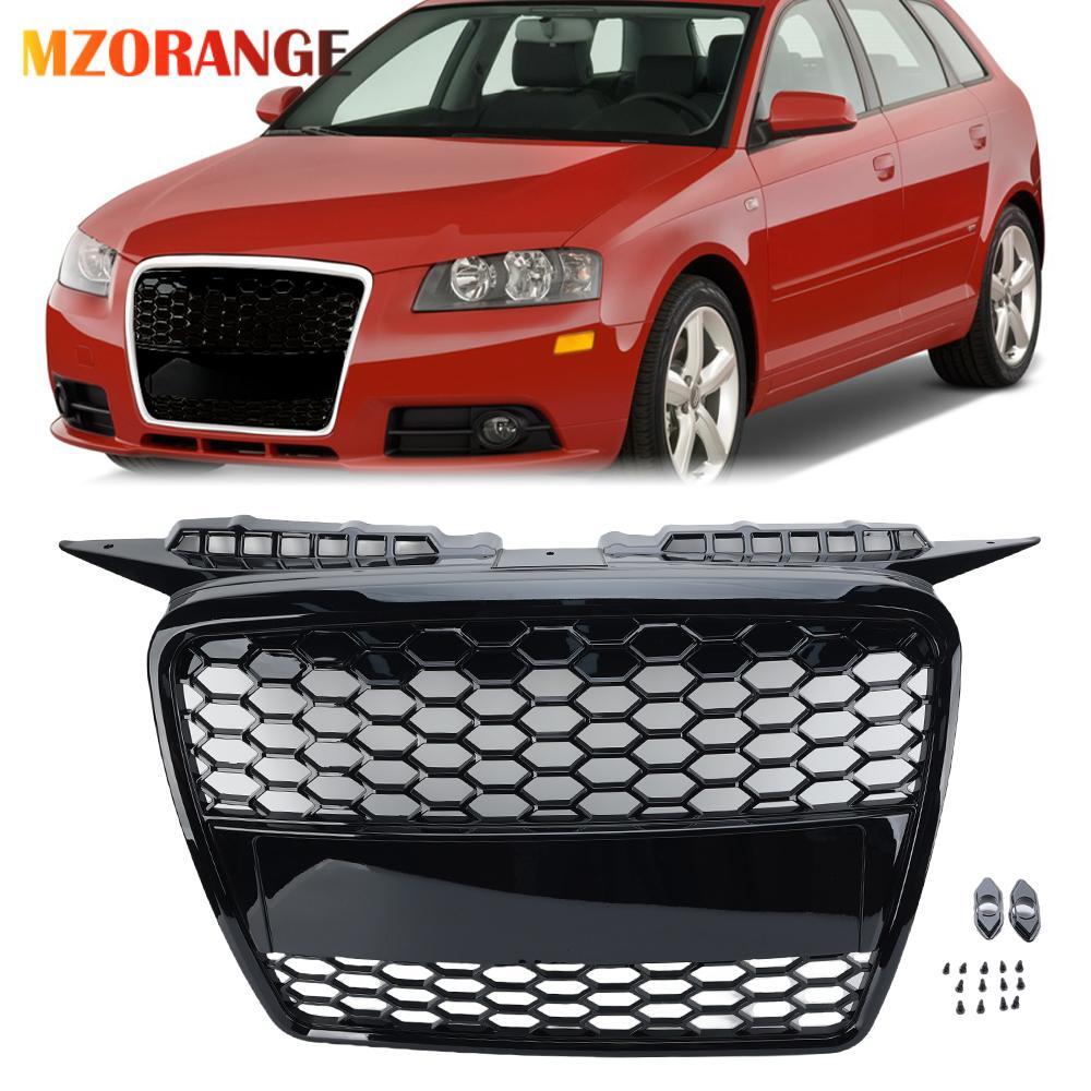 F¨¹r for Audi A3 2004-2008 K¨¹hlergrill Front Grill Gl?nzend Schwarz 8P4853651A NEU