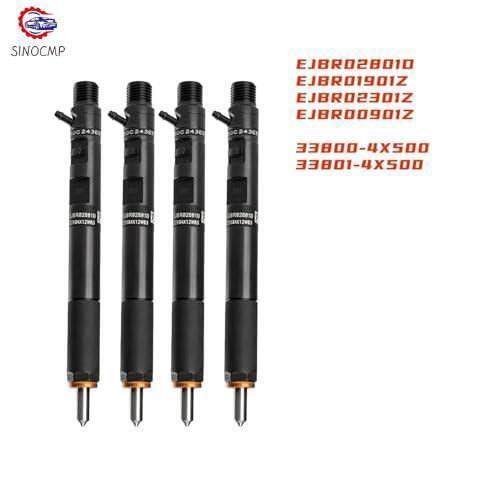 4Pcs Fuel Injector EJBR02801D 33800-4X500 33801-4X500 For 2.9L for Hyundai for Kia CRDI