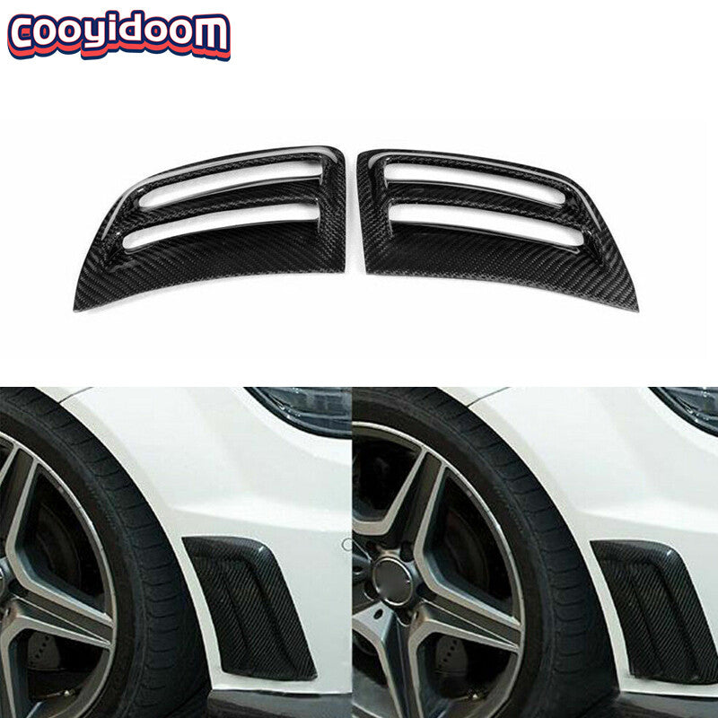 Bumper Carbon Fiber Air Vent Induct Side Cover For C204 W204 for BENZ 08-11 C63 AMG