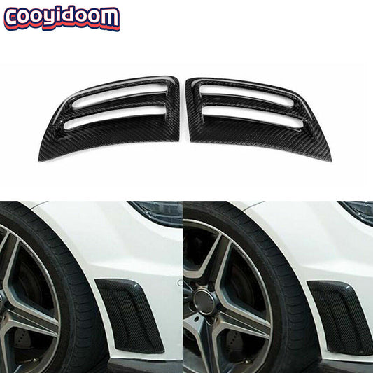 Bumper Carbon Fiber Air Vent Induct Side Cover For C204 W204 for BENZ 08-11 C63 AMG