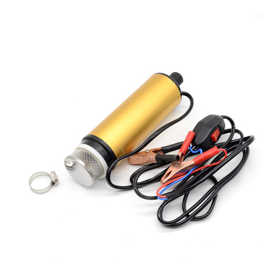 Portable Button Filter Tool Car Submersible Diesel Fuel Transfer Water Oil Pump
