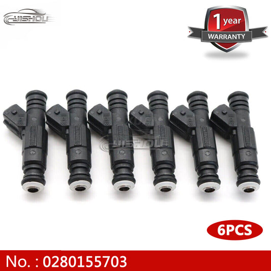 6X 0280155703 4-hole fuel injector suitable for Jeep Comanche for Wrangler Cherokee 4.0L