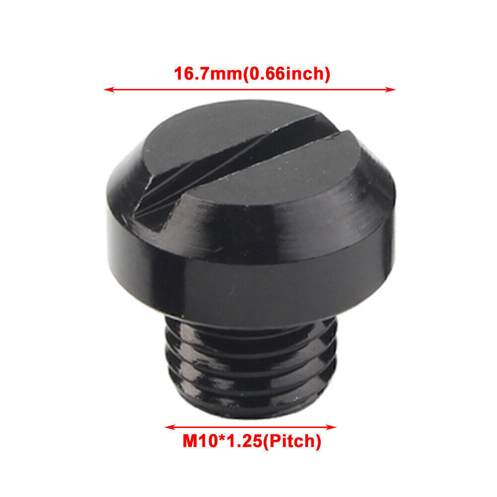 4X M10x1.25 Mirror Hole Plug CNC for Yamaha for Honda for Suzuki for Kawasaki for BMW Aluminum