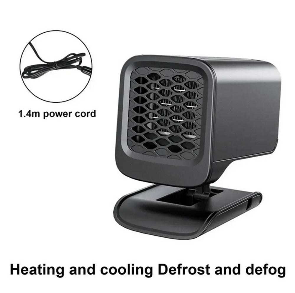 Portable Electric Car Heater 12V Heating Fan Winter Defogger Defroster Demister